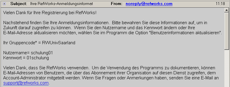 Bestätigungsmail